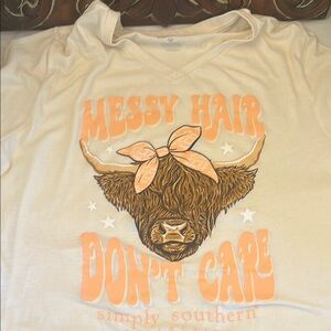 Simply Southern Cream Graphic Tee sz XL